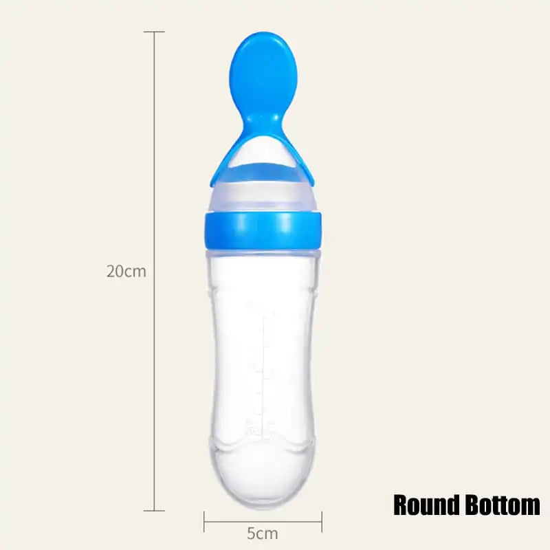 Baby Convenient Squeeze Feeding Spoon
