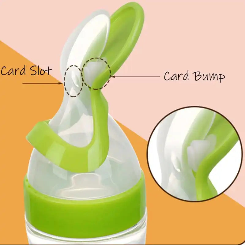 Baby Convenient Squeeze Feeding Spoon