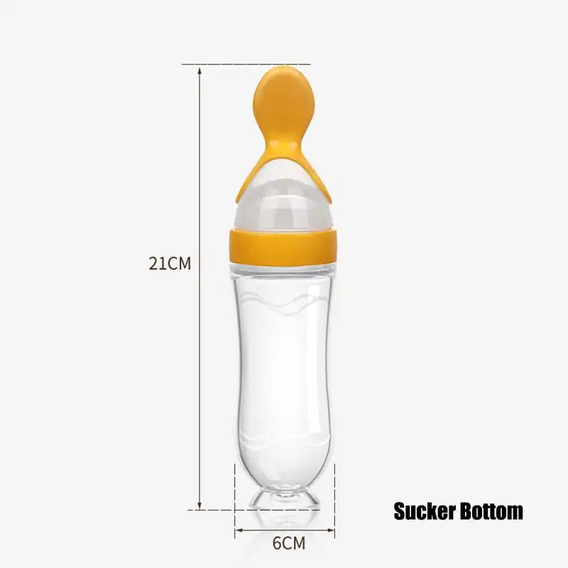Baby Convenient Squeeze Feeding Spoon
