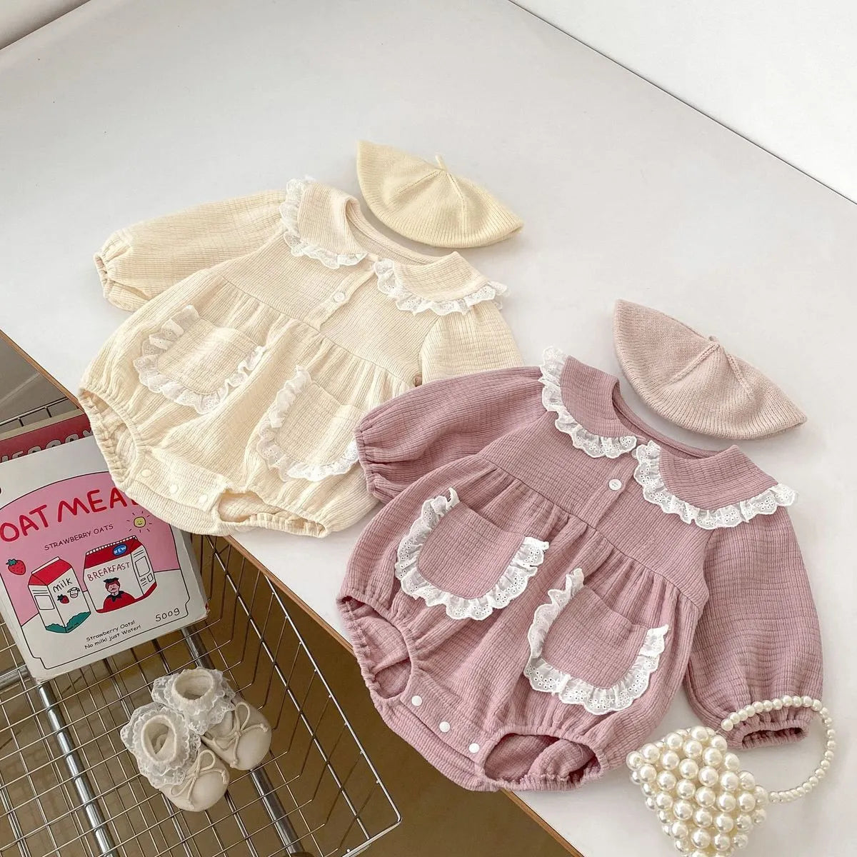 Kids Baby Girls Casual Cute Long Sleeve Romper