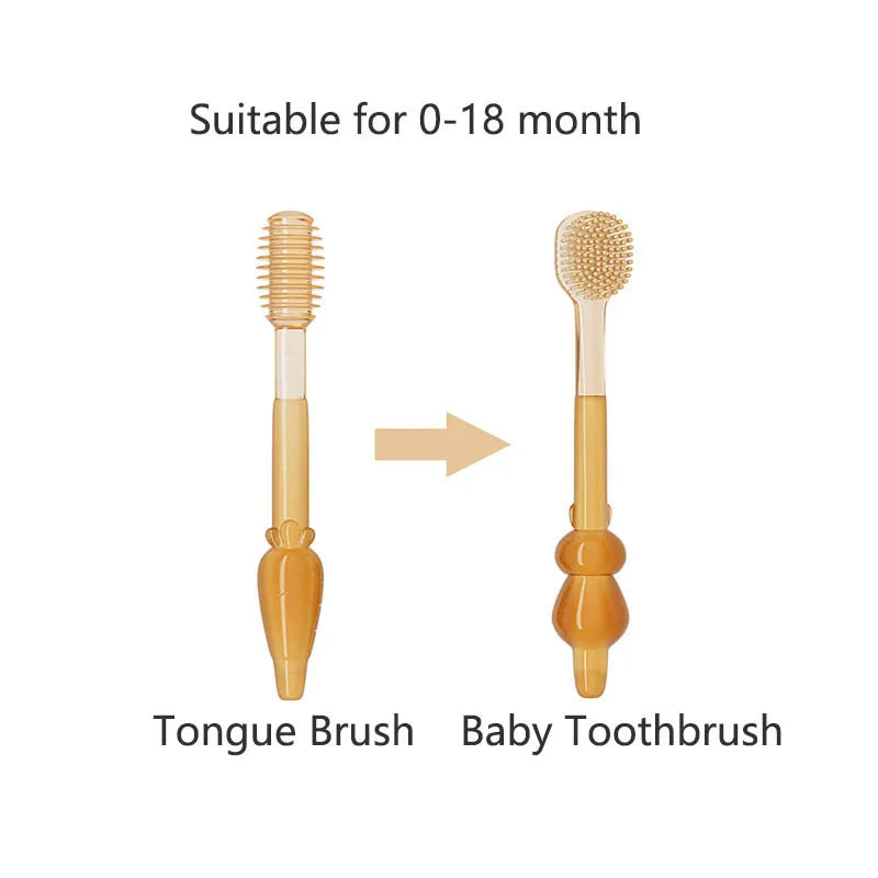 Baby Tongue Coating Oral Cleaning Soft Bristle Toothbrush