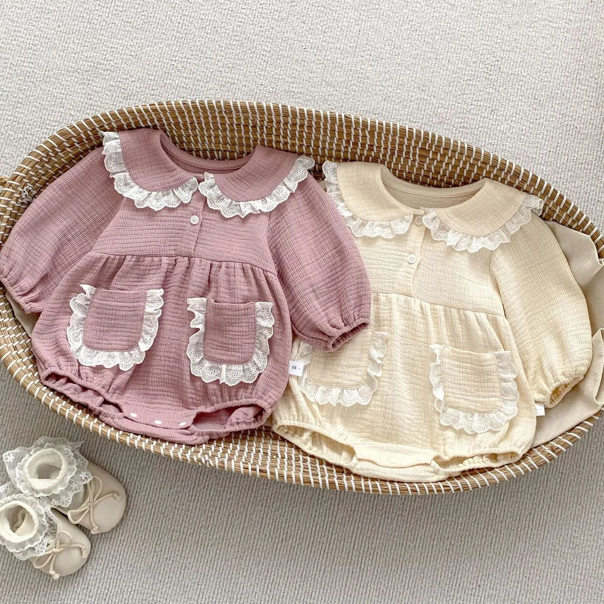 Kids Baby Girls Casual Cute Long Sleeve Romper