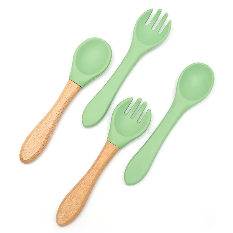 Baby Solid Color Silicone Anti-Fall Food Grade Dinner Plate 10-Pieces Set