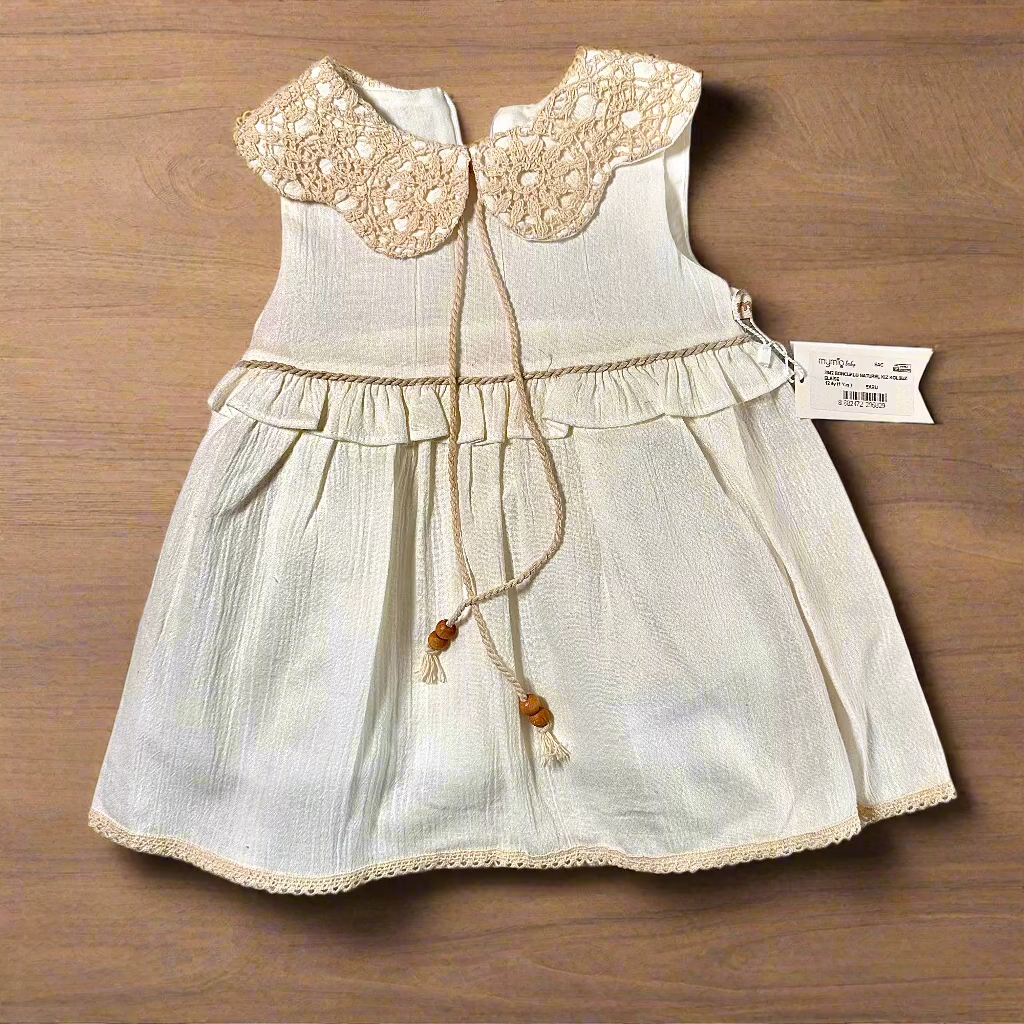 neric Infant Baby Girls Smocked Dress Puff Short Sleeve Floral Embroidery Princess Dresses Toddler Summer Casual Sundress