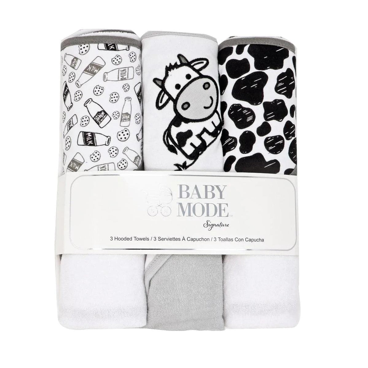 Baby Mode Hooded Towel Assorted Set - 3 Pack