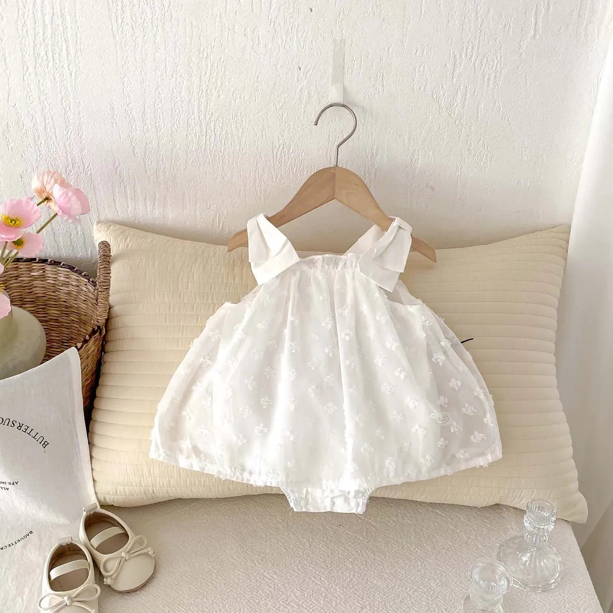 Kids Baby Girls Casual Cute Sleeveless Mesh Romper