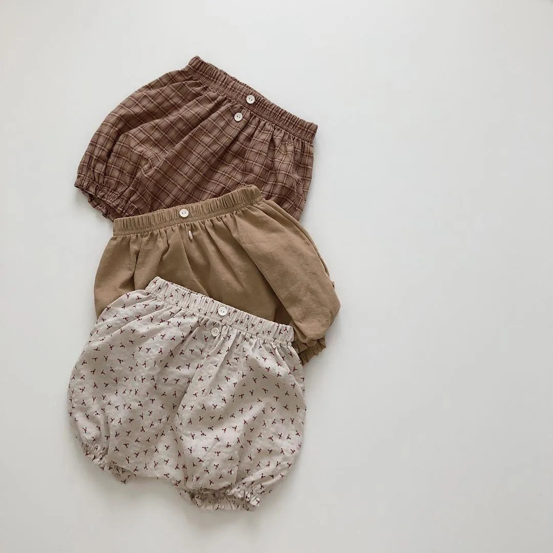 Baby'S Simple Print Shorts
