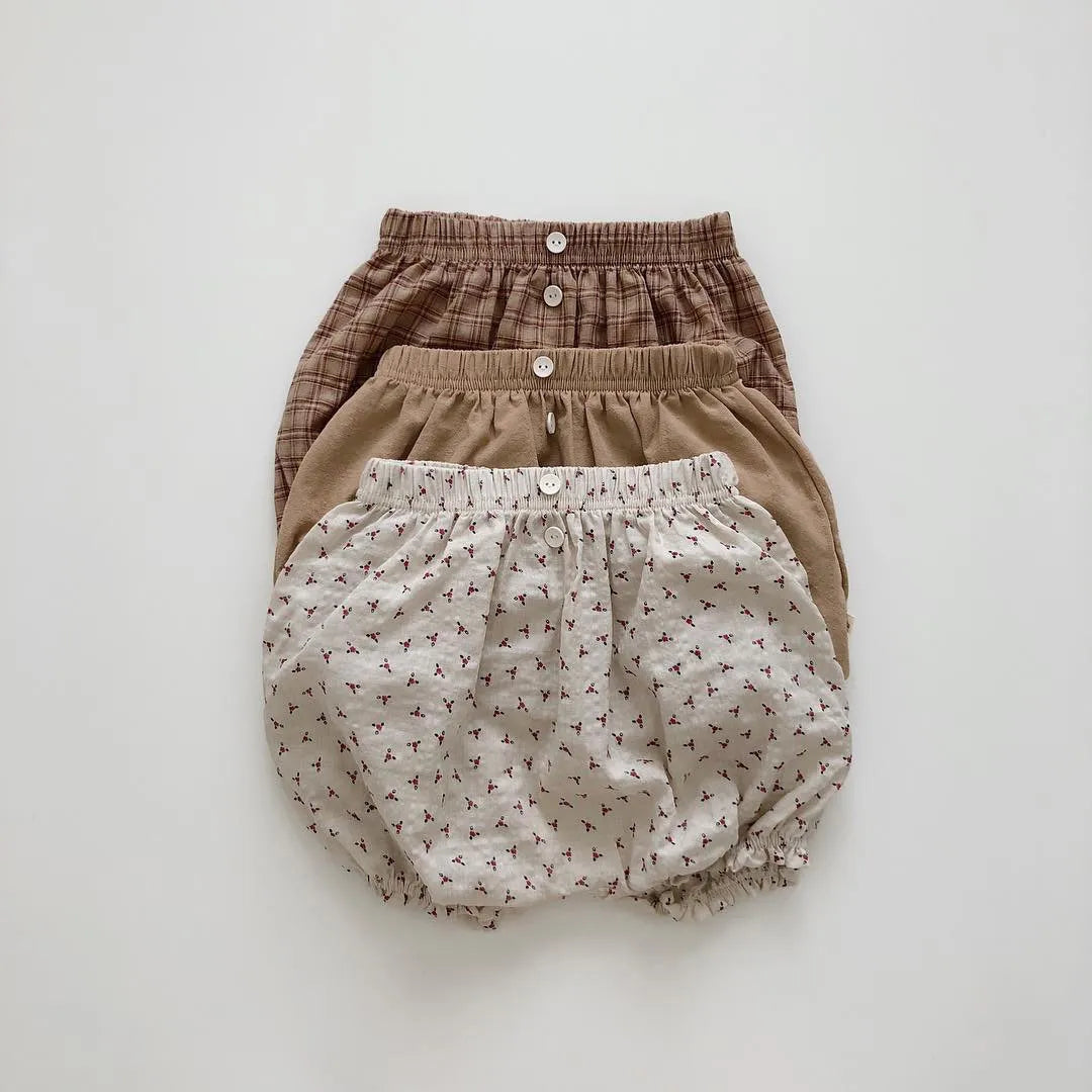 Baby'S Simple Print Shorts