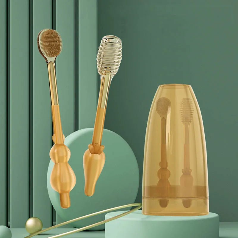 Baby Tongue Coating Oral Cleaning Soft Bristle Toothbrush