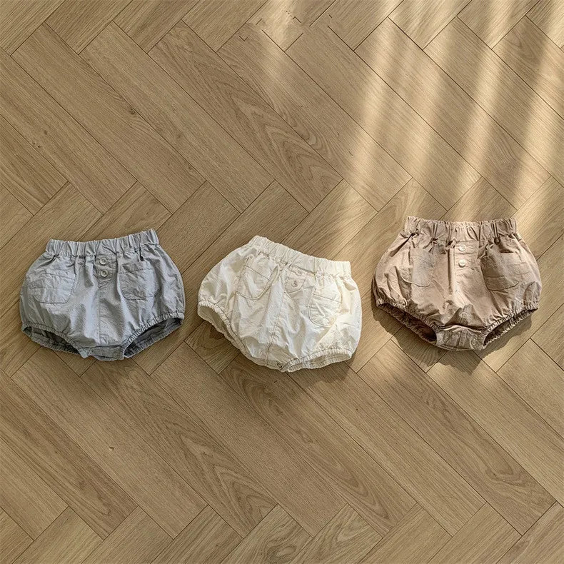 Baby Simple Solid Color Shorts